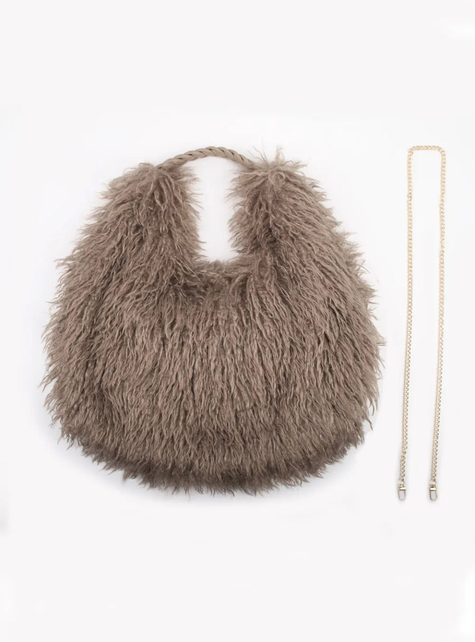 Ally faux fur bag fra webshoppen Aaberg Copenhagen