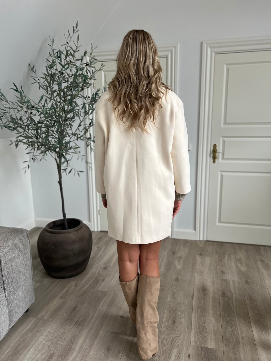 Amy elegant beige Coat - Aaberg DK