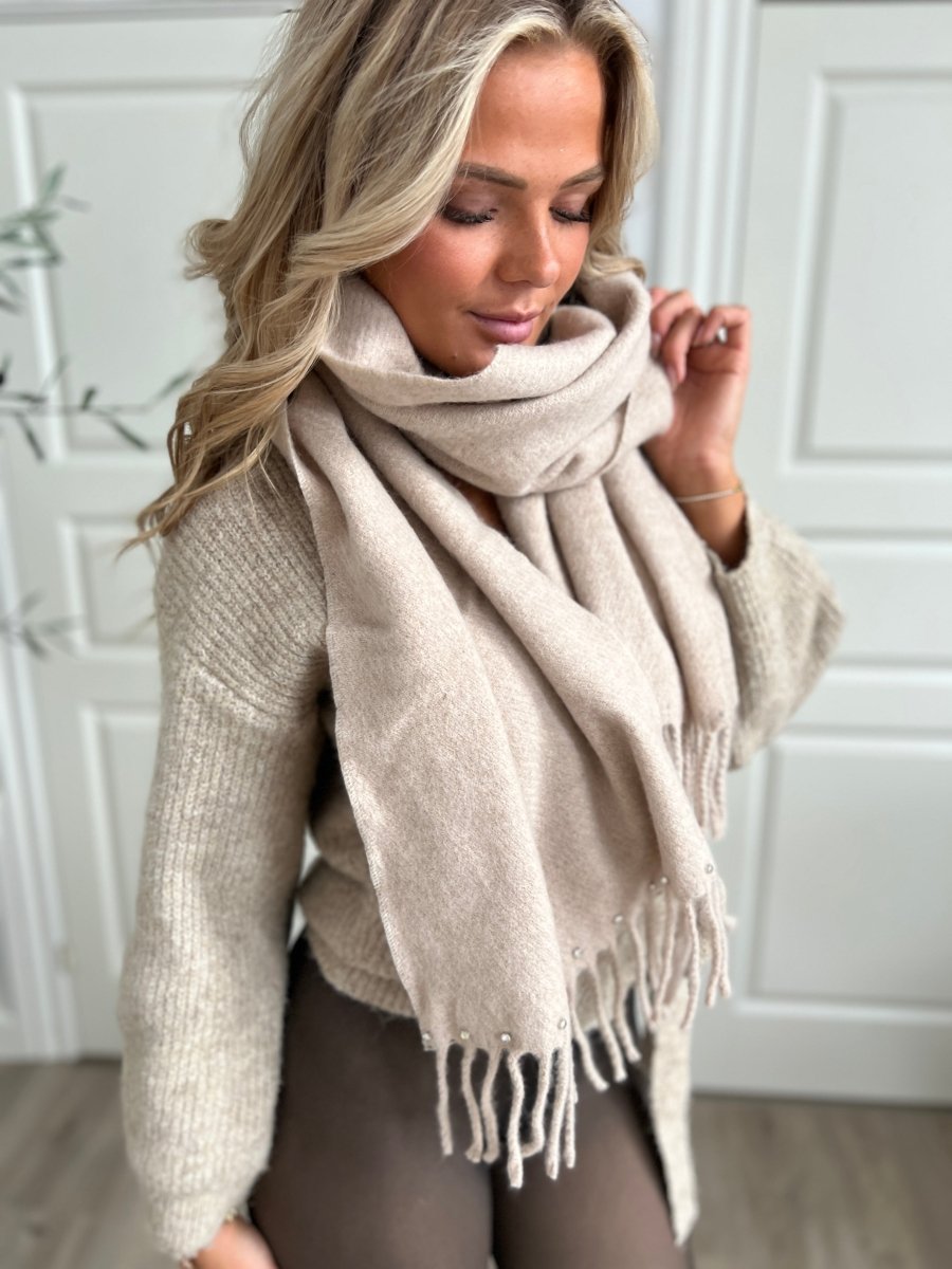 Angel beige halstørklæde - Aaberg DK