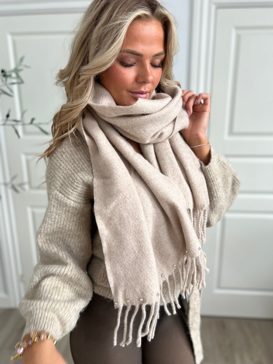 Angel beige halstørklæde - Aaberg DK