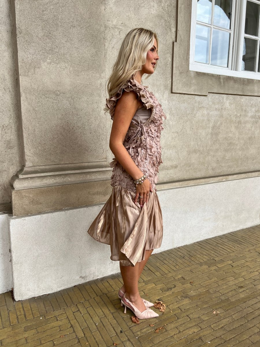 Azalea Taupe dress - Aaberg DK