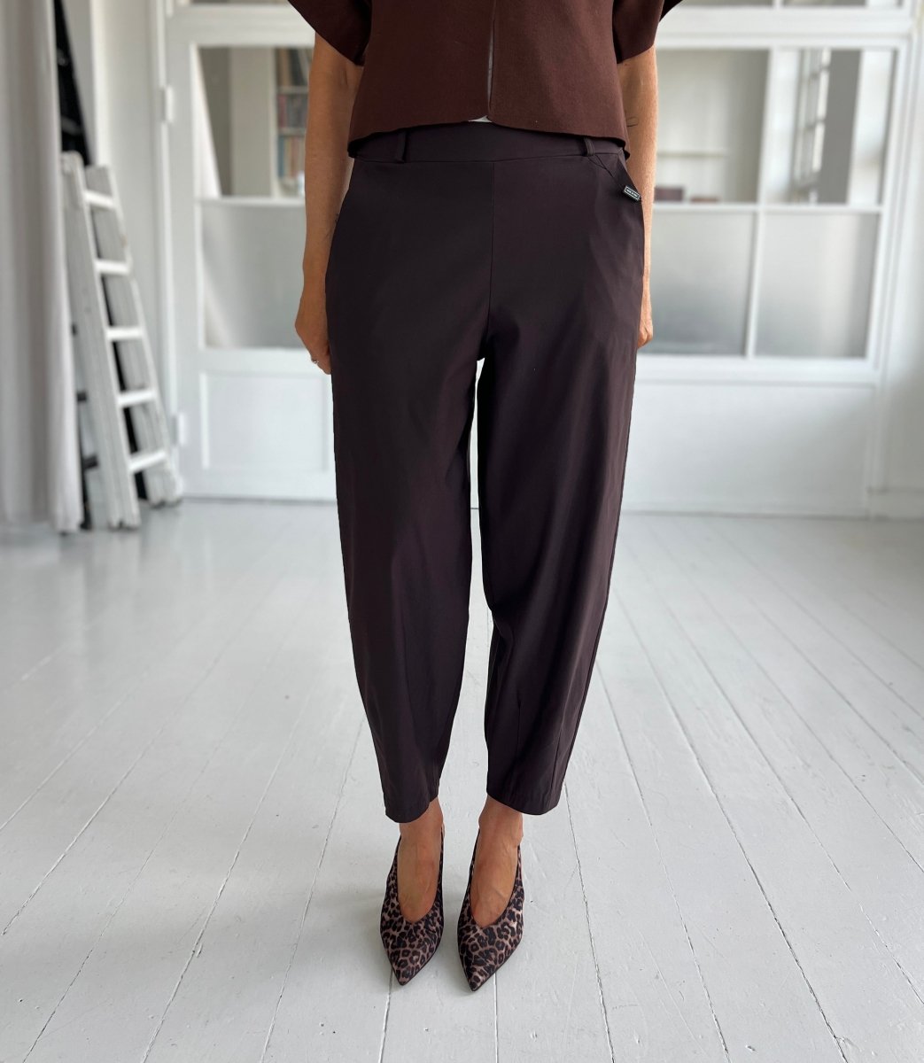 BCBEVERLY Barrel pants - Coffee - Aaberg DK