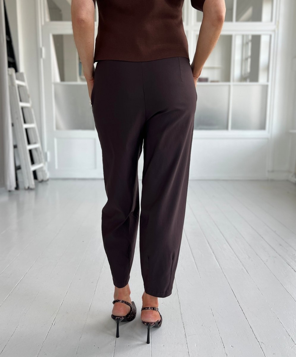 BCBEVERLY Barrel pants - Coffee - Aaberg DK