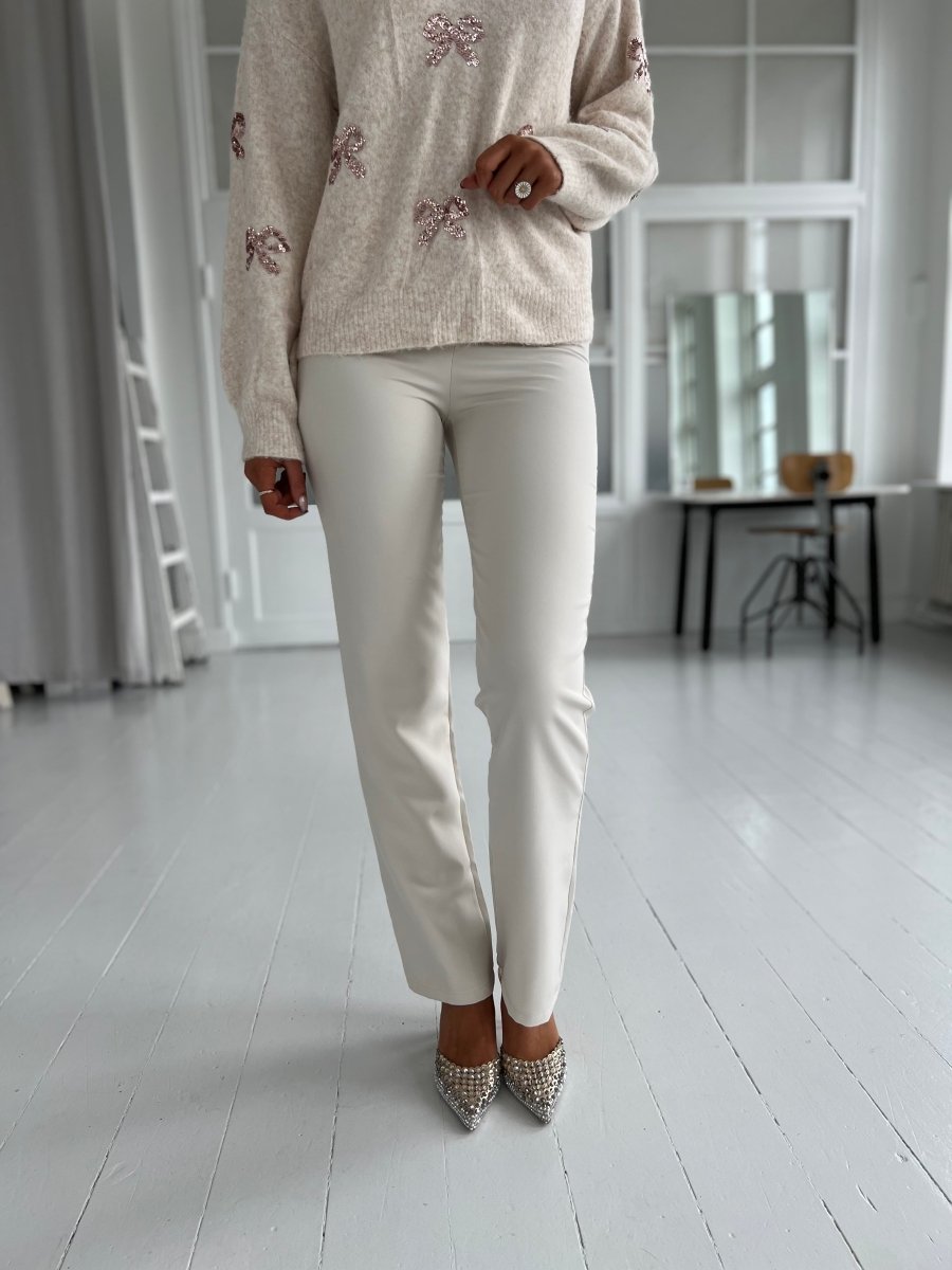 Eight Luxe beige pants - Aaberg DK
