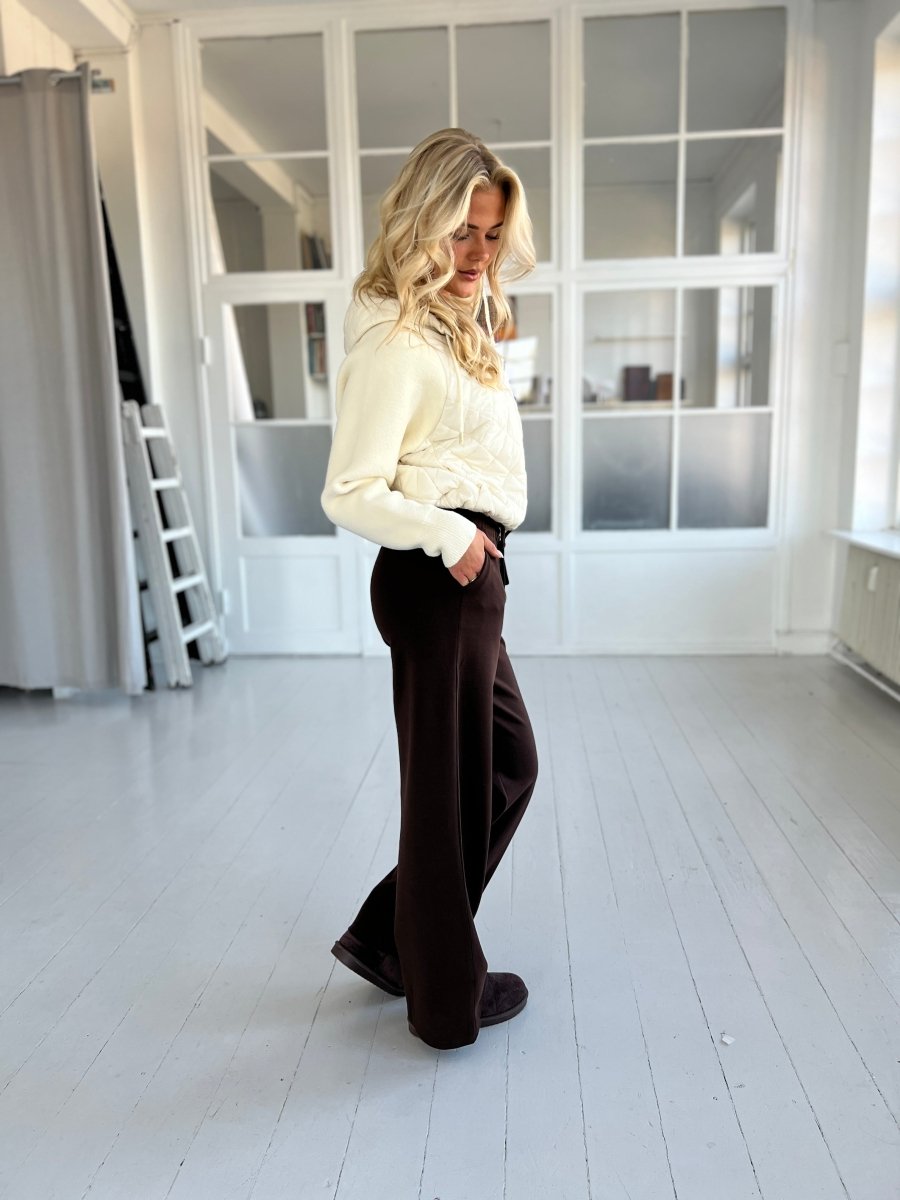 Eight Luxe brown joggers - Aaberg DK