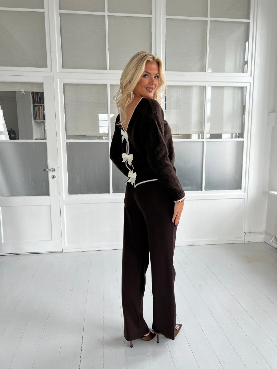 Eight Luxe Brown trousers Long - Aaberg DK