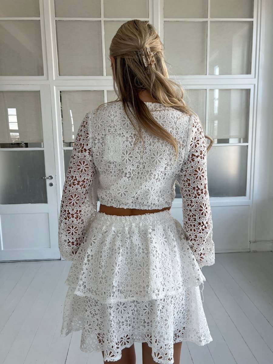 Eight luxe lace top - Aaberg DK