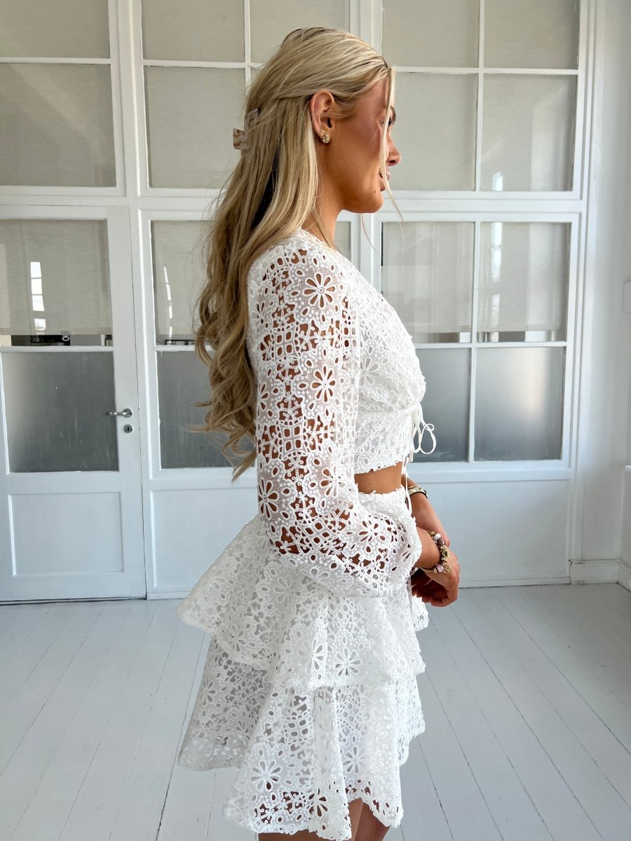 Eight luxe lace top - Aaberg DK