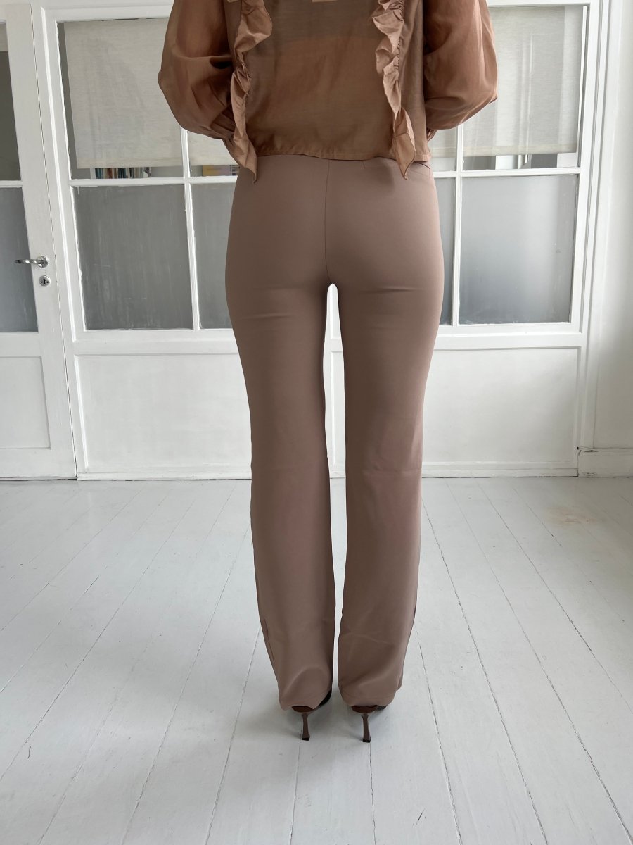 Eight Luxe taupe pants - Aaberg DK