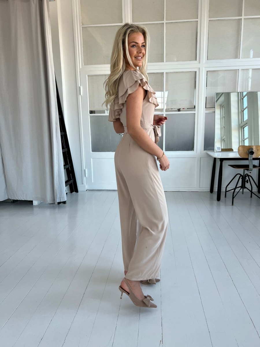 Elli white beige jumpsuite - Aaberg DK