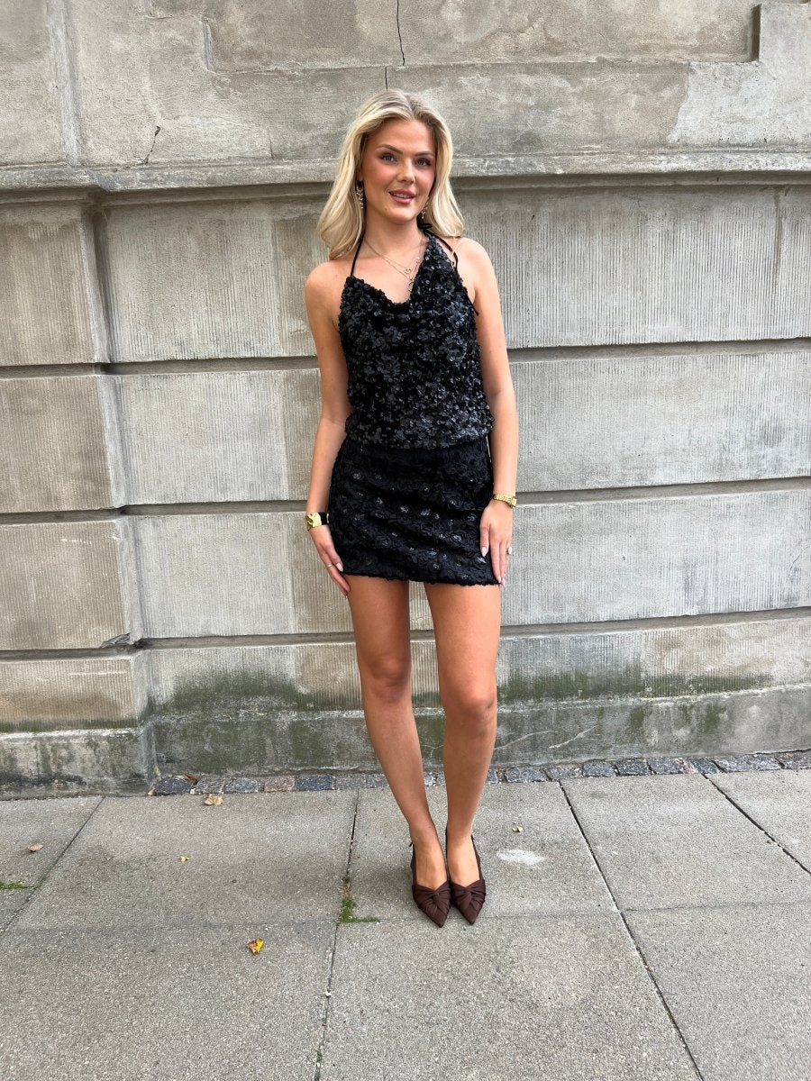 Elli White black skirt - Aaberg DK