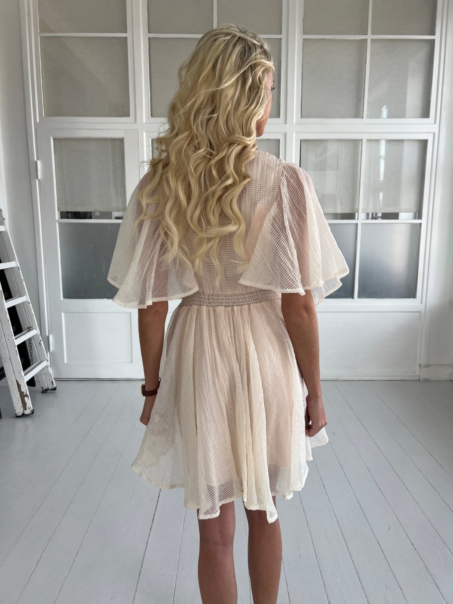 Elli White vanilla short dress - Aaberg DK