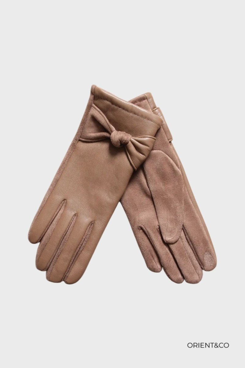 Eryn taupe gloves - Aaberg DK