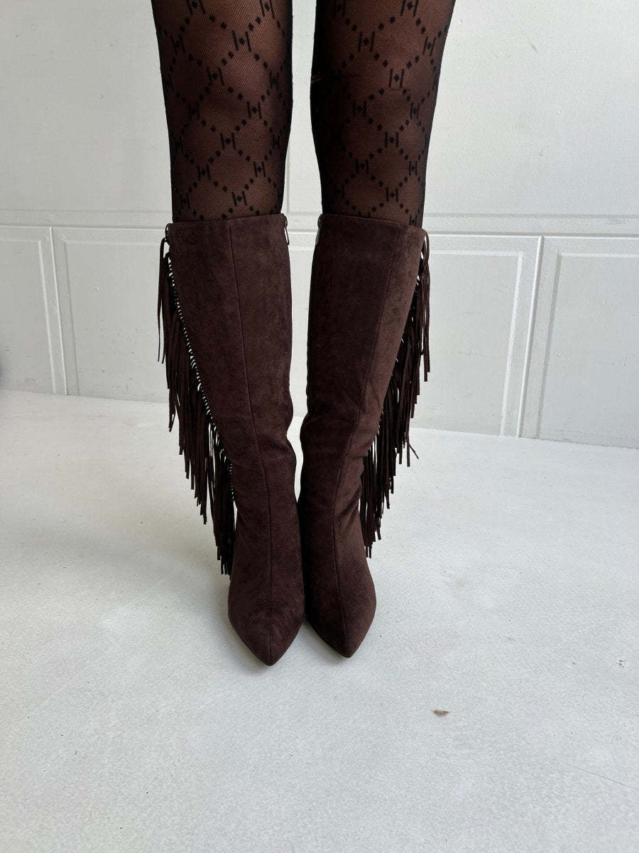Erynn Brown fringe boot - Aaberg DK