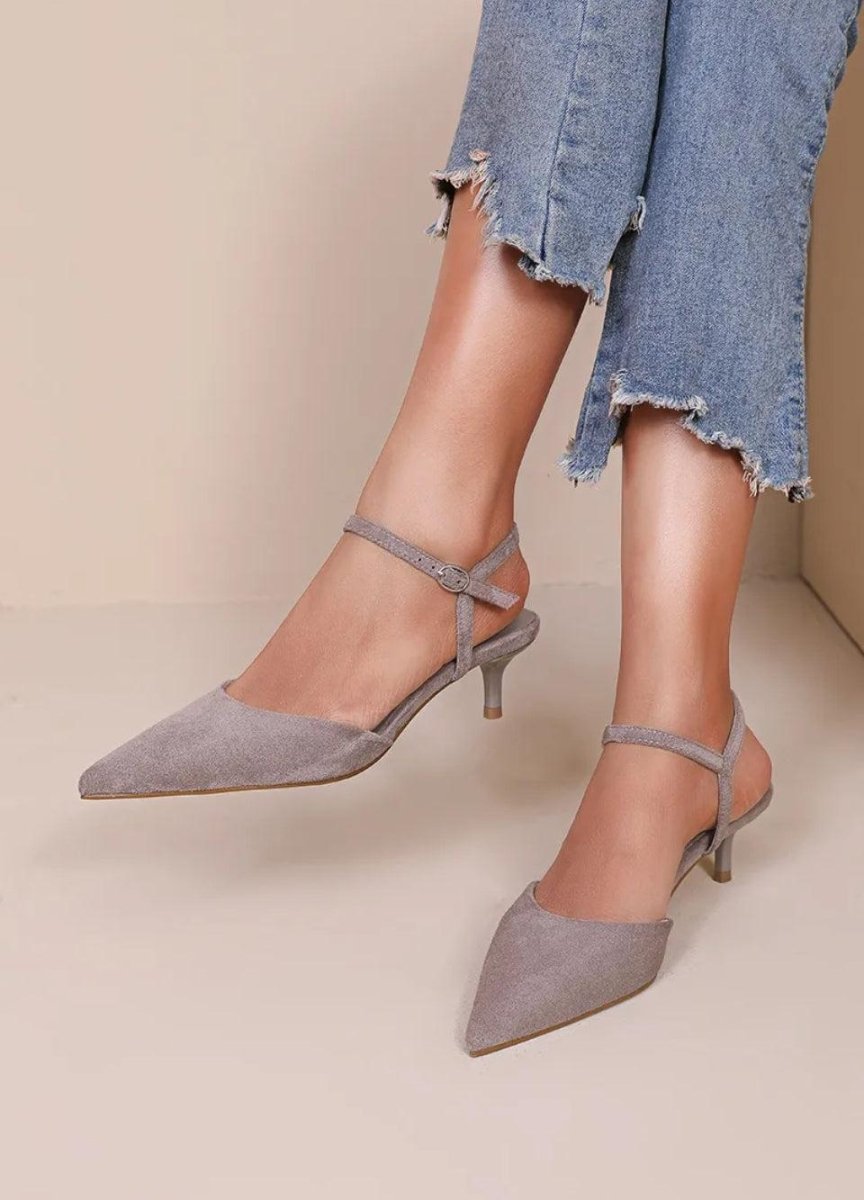 Joia taupe heels - Aaberg DK