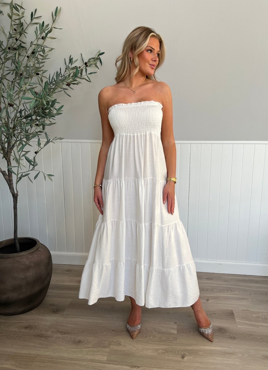 Syma white summer dress - Aaberg DK