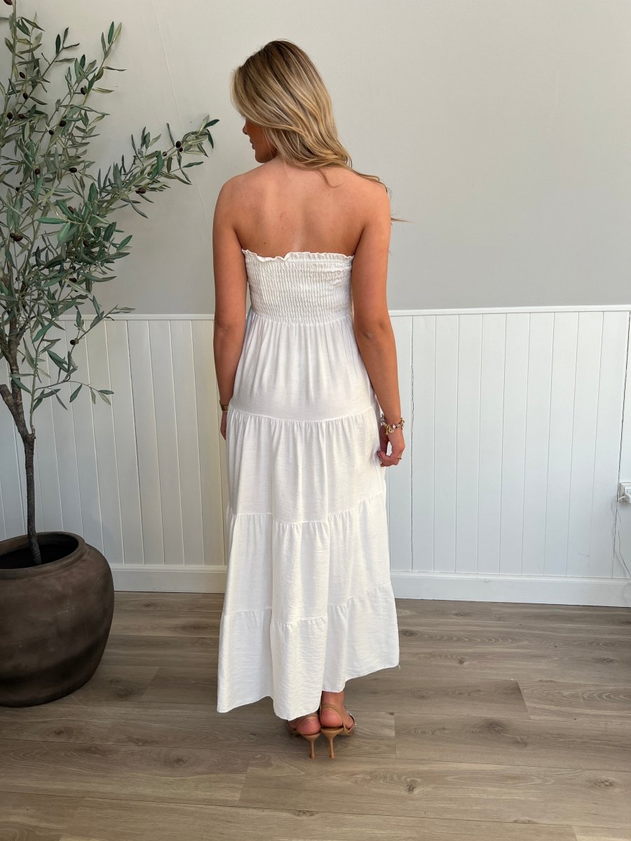 Syma white summer dress - Aaberg DK