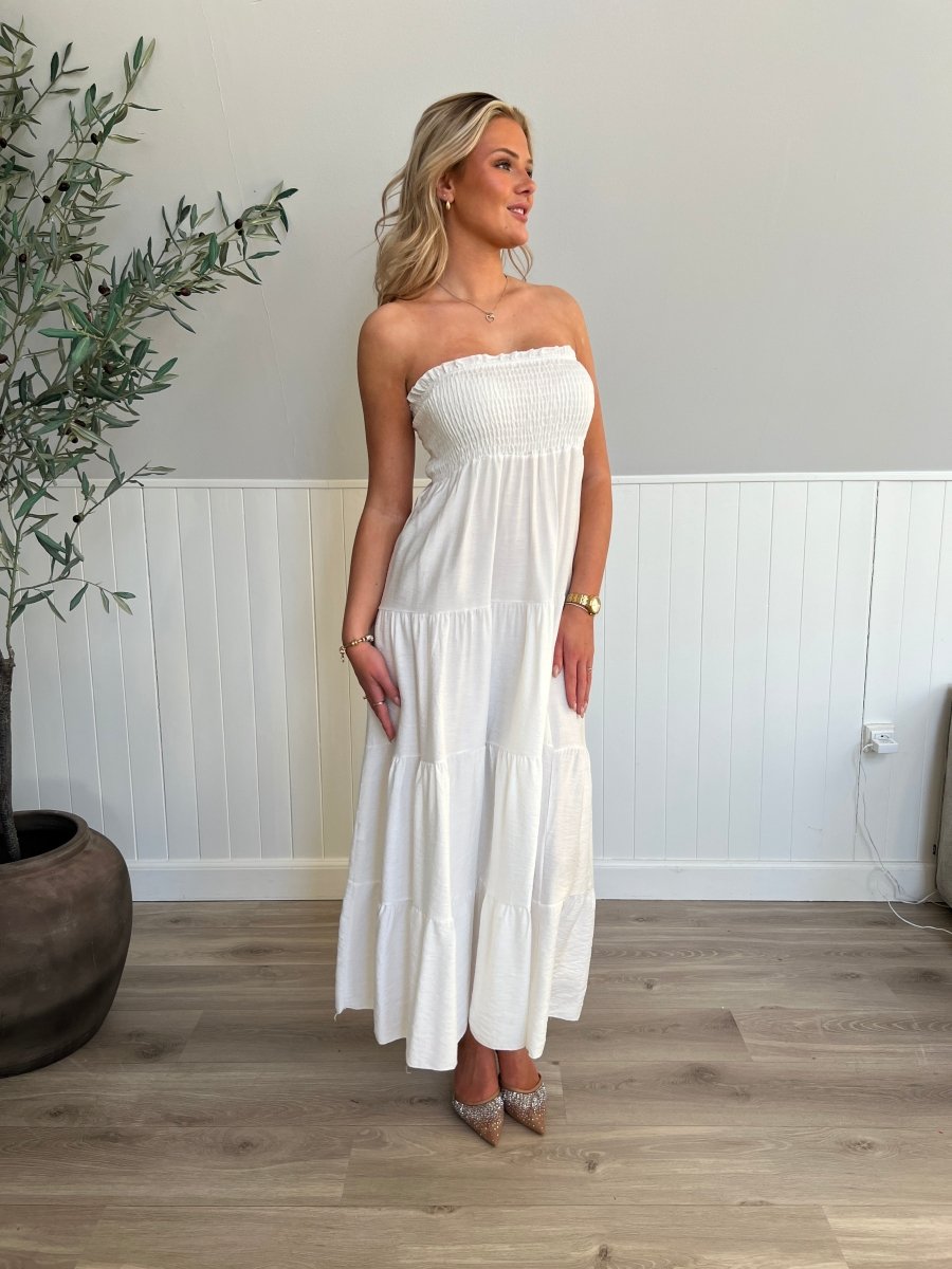 Syma white summer dress - Aaberg DK