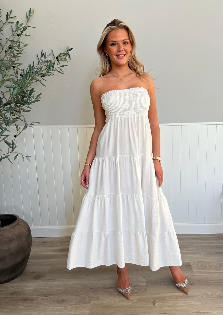 Syma white summer dress - Aaberg DK