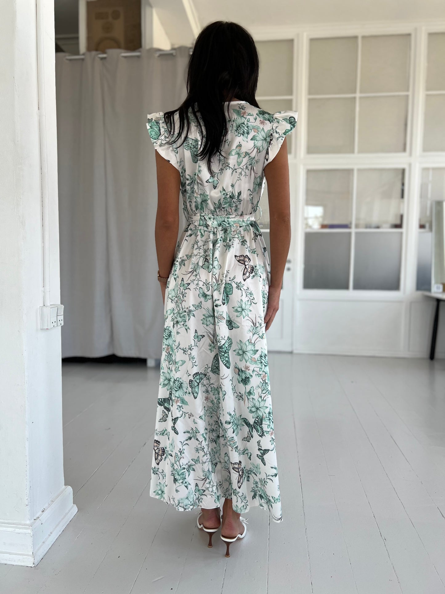 Aaberg Exclusive green butterfly dress