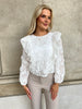 Elli white bloom blouse