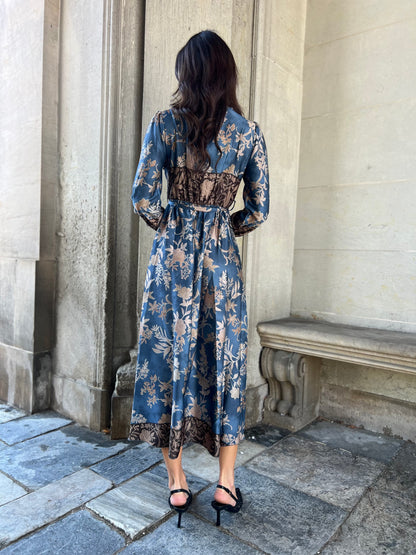 Bianca blue flower dress