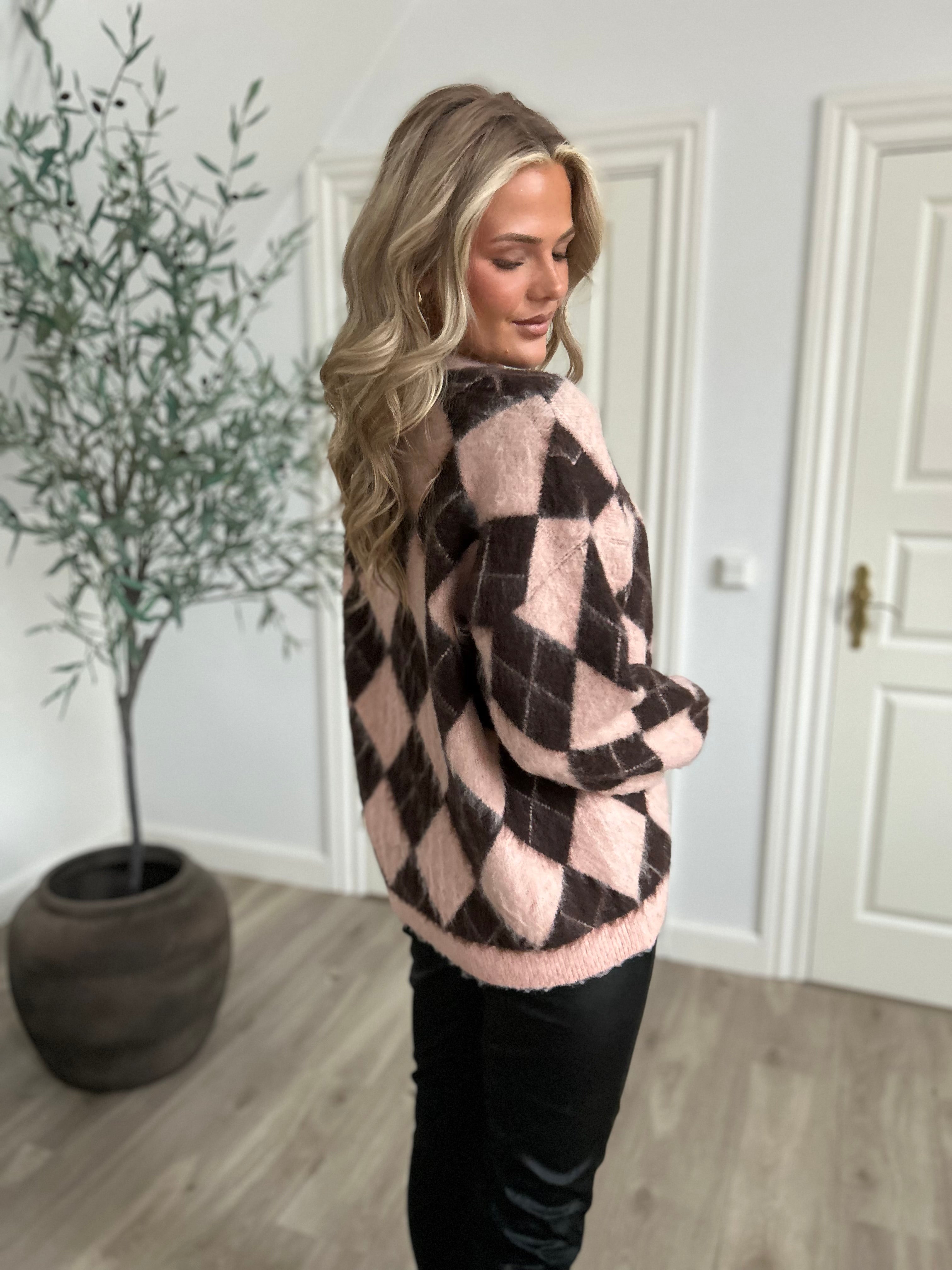 Mochy oversized diamond cardigan