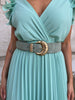 Nora elastic belt green