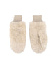 Ella beige fake fur vanter
