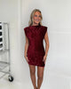 Issy burgundy slevless dress