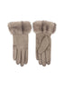 Nova taupe gloves
