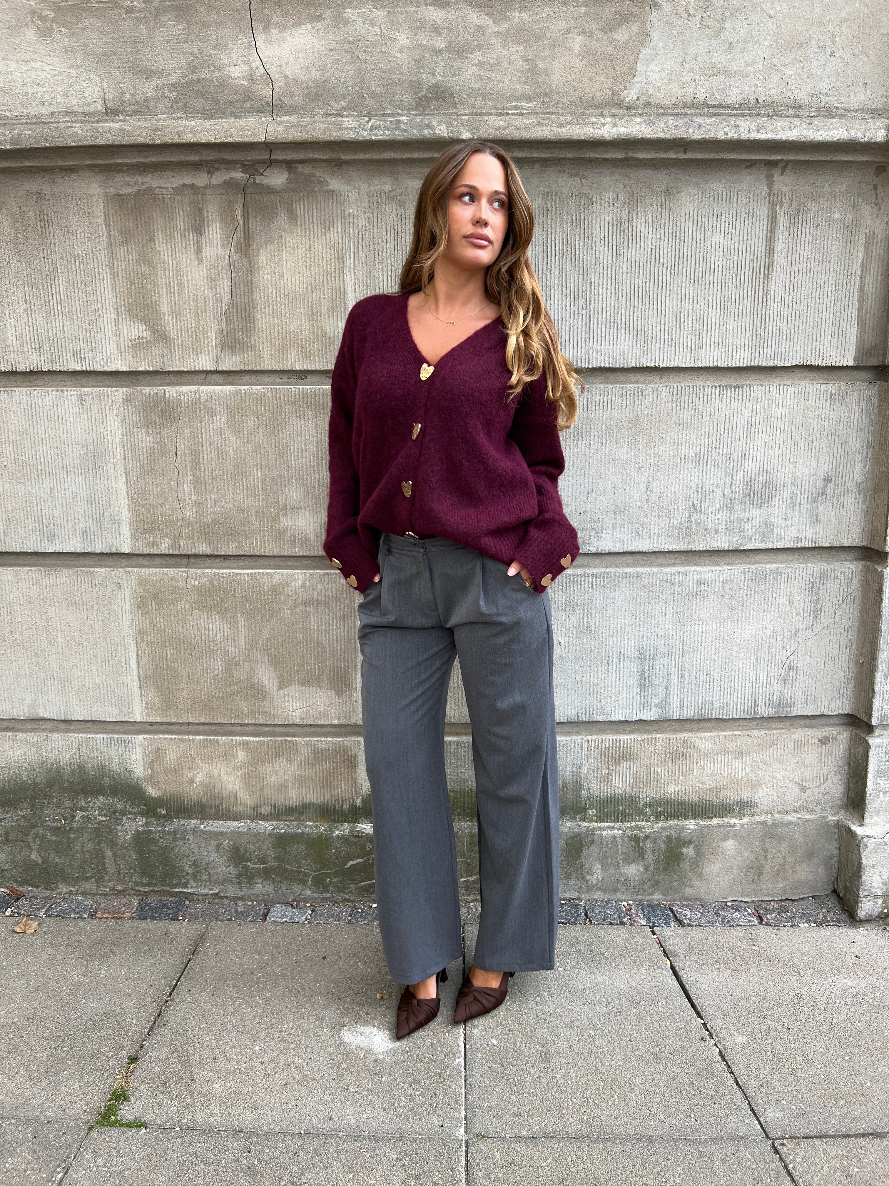 Eight Luxe grey trousers