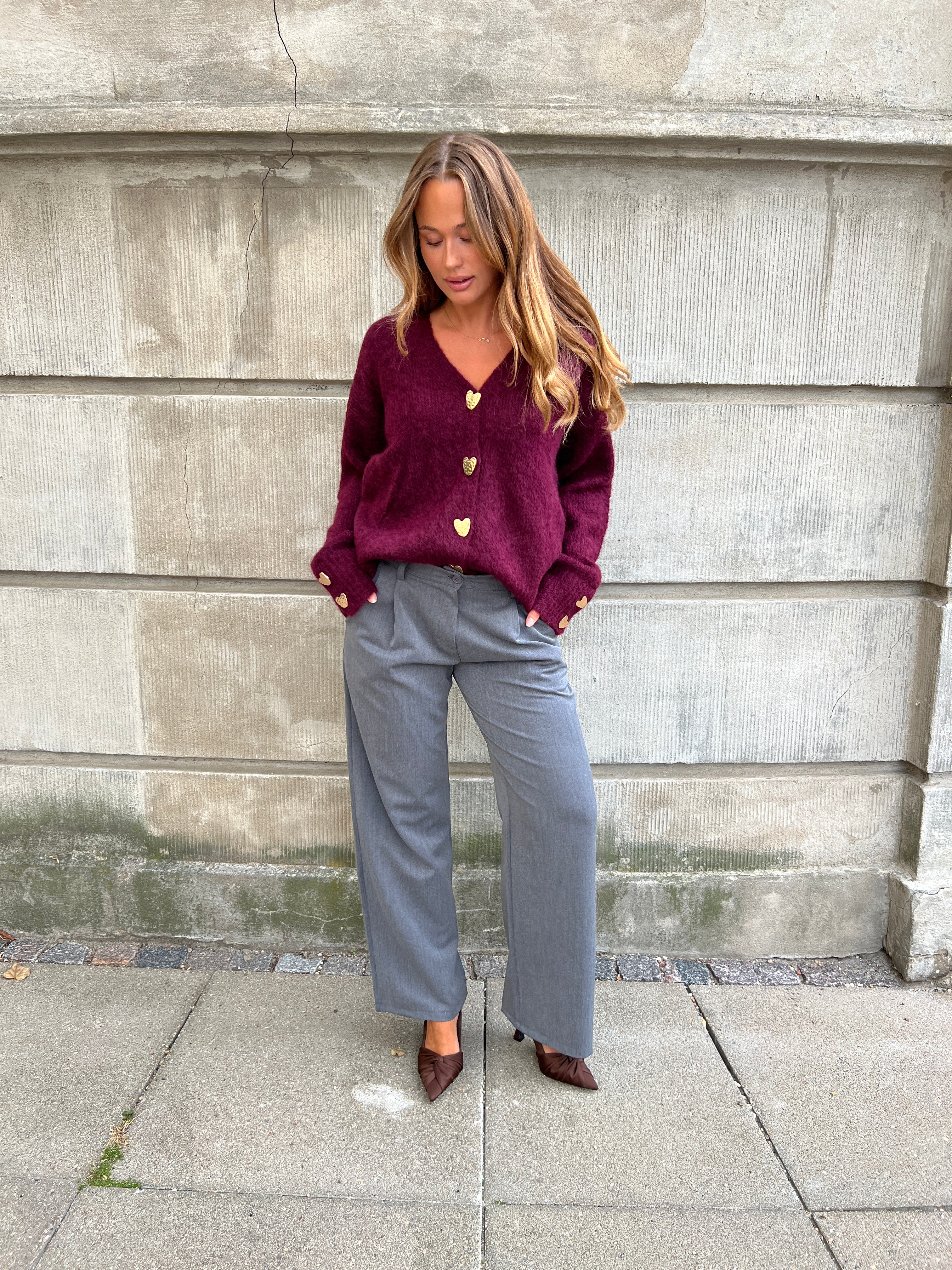 Eight Luxe grey trousers