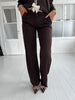 Eight Luxe Brown trousers Long
