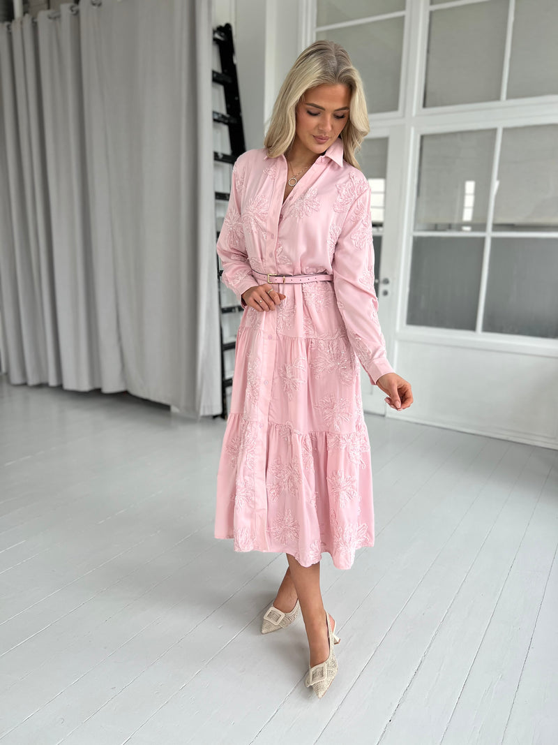 Flam rose shirt dress (0016)