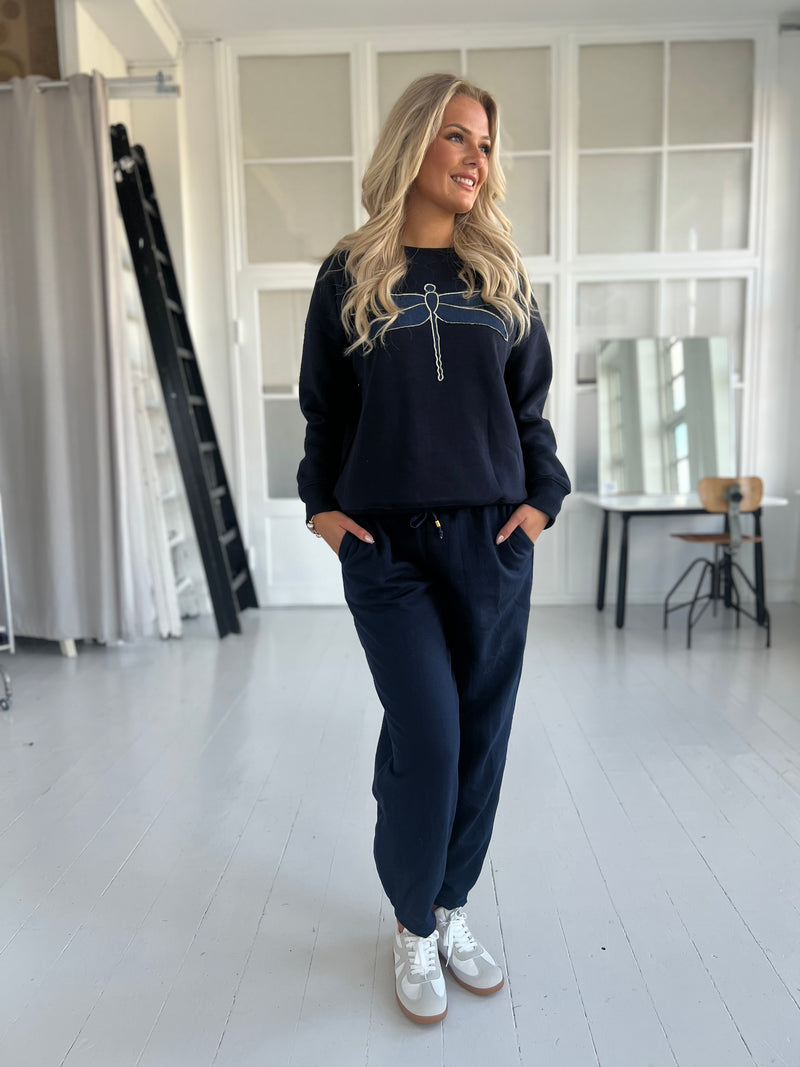 Gaspar Fiji sweatpants blue (7913)-bukser-Aaberg Copenhagen