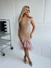 Soky Diva rosa sequin dress
