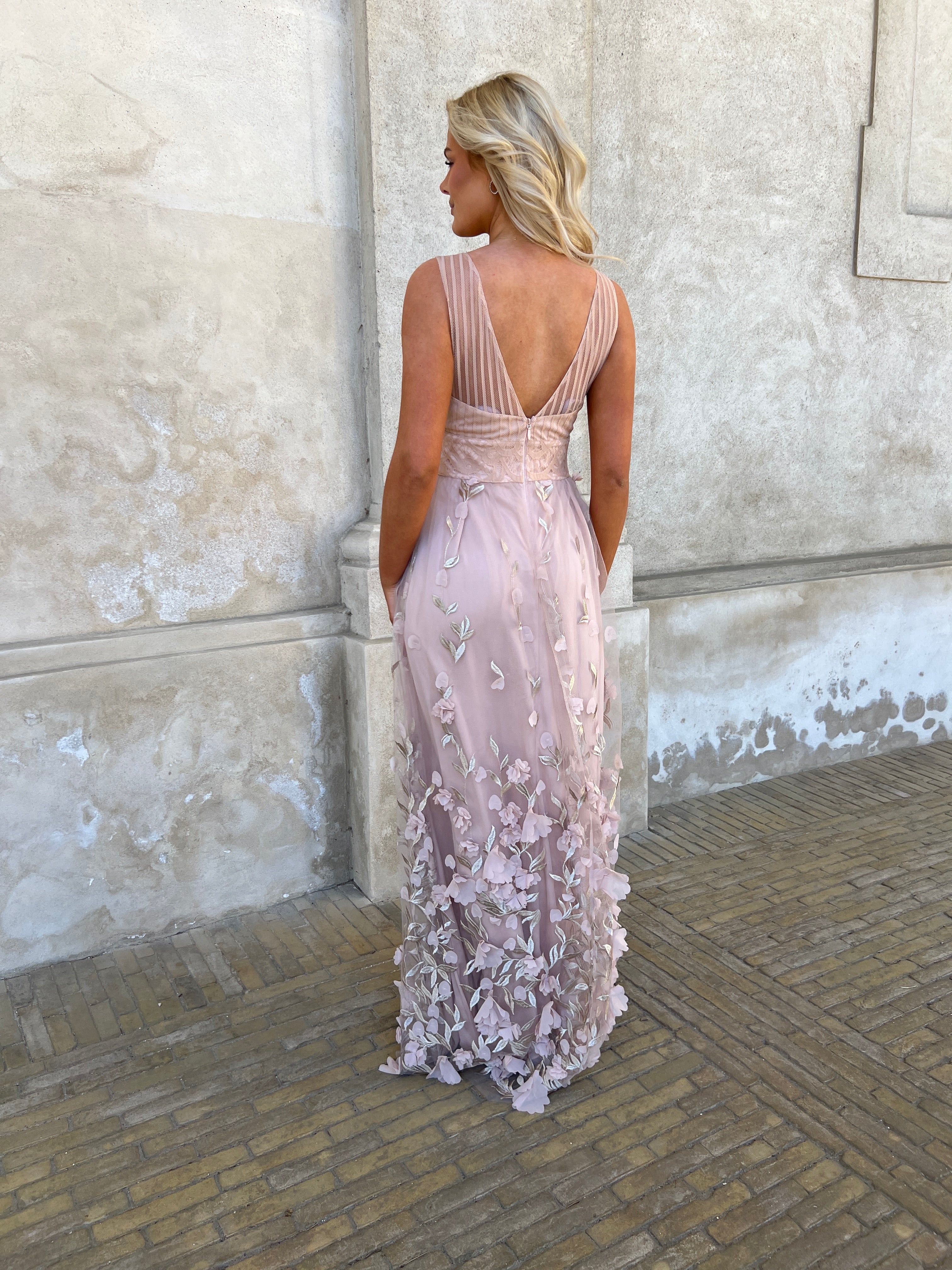 Soky rose flower tulle dress fra webshoppen Aaberg Copenhagen