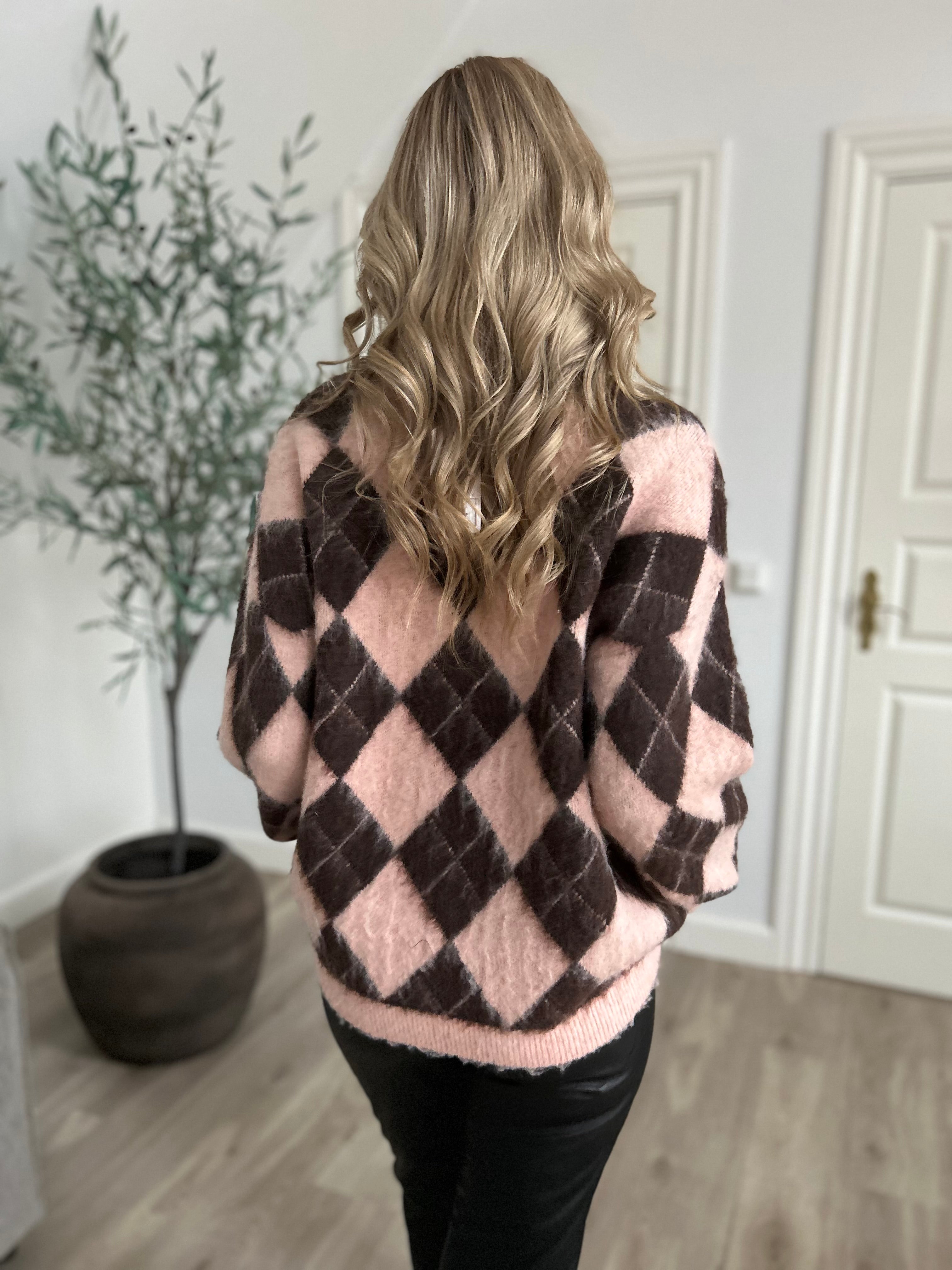 Mochy oversized diamond cardigan