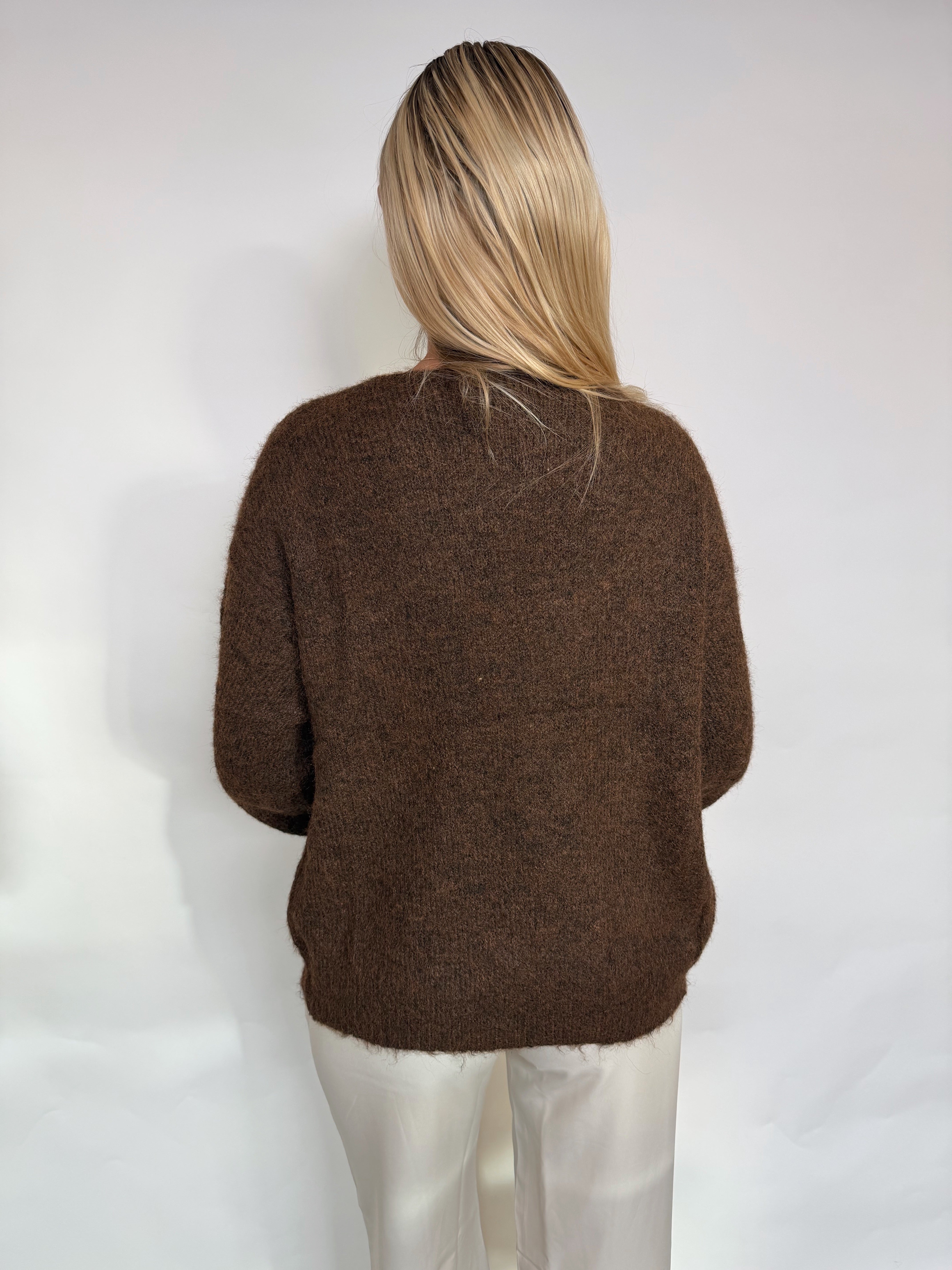 Emmash brown oversized cardigan