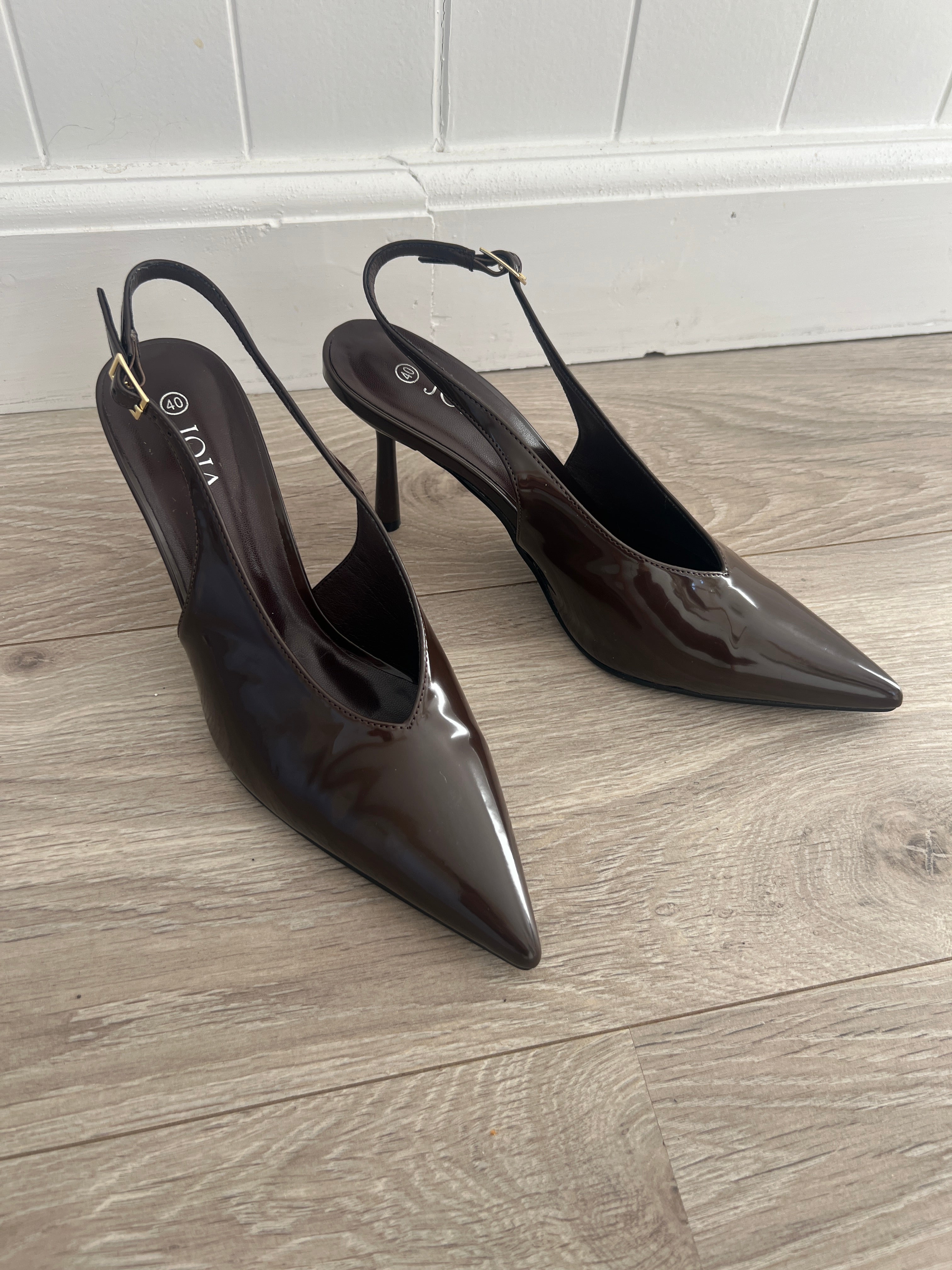 Joia dark brown heels