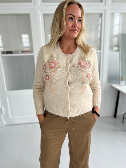 Majolica beige knit cardigan (5303)