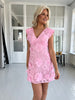 Elli White pink lace dress
