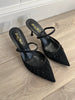 Divine black slingback heel