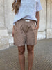 Gaspar Honolulu Frill shorts Dark sand