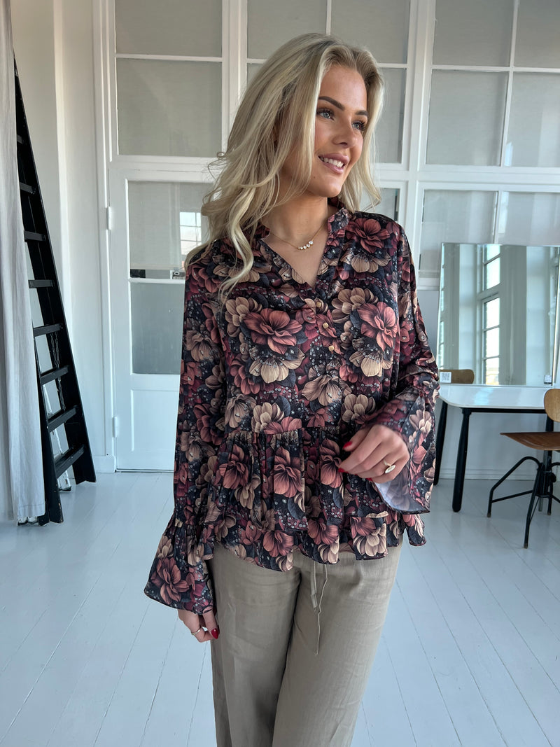 Gaspar Lido flower blouse (7325)