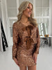 Lovika choklate sequin blouse