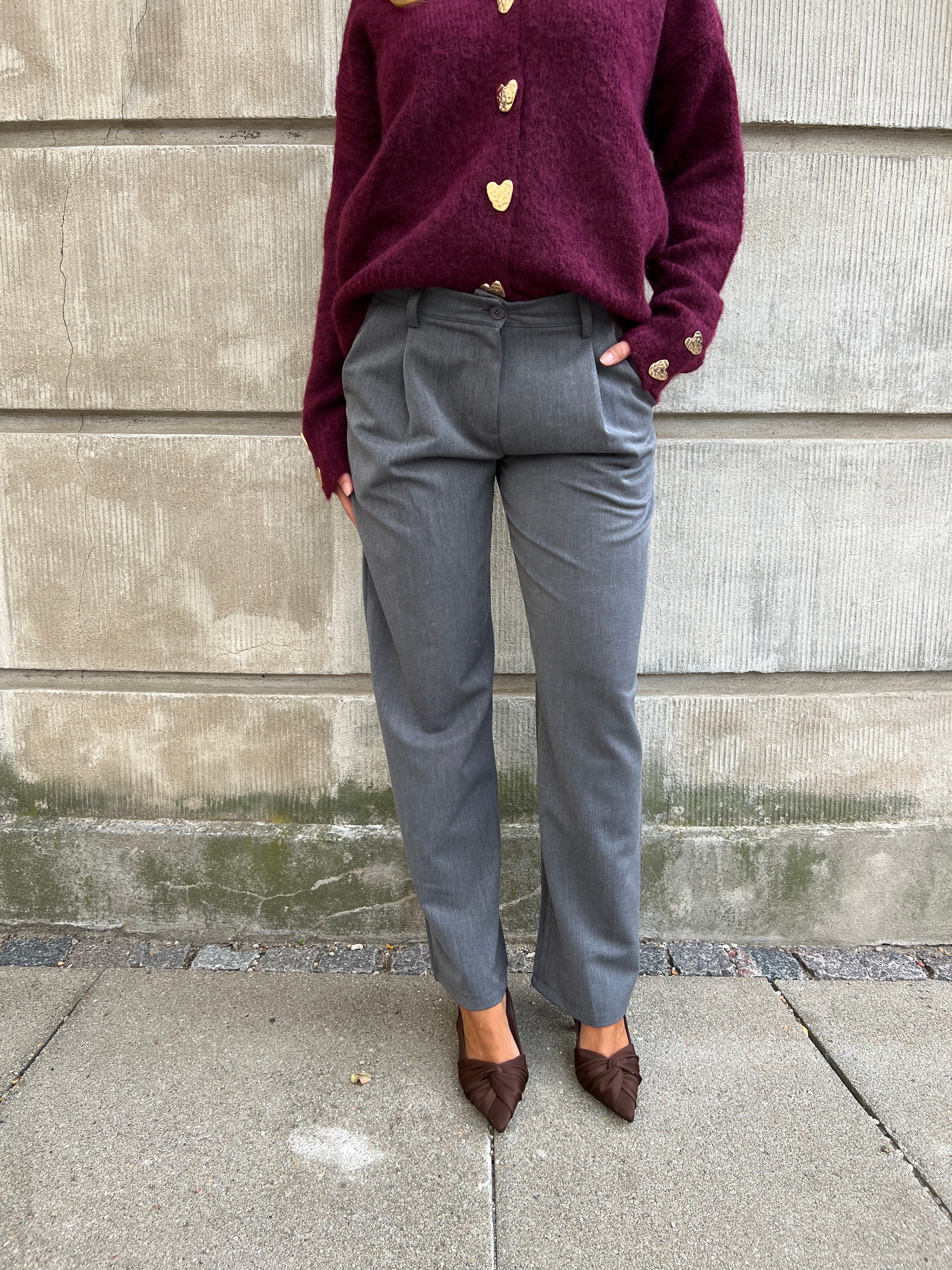 Eight Luxe grey trousers