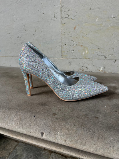 R and B rhinestone heels (537) fra webshoppen Aaberg Copenhagen