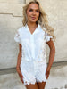 Elli lace flower White shirt